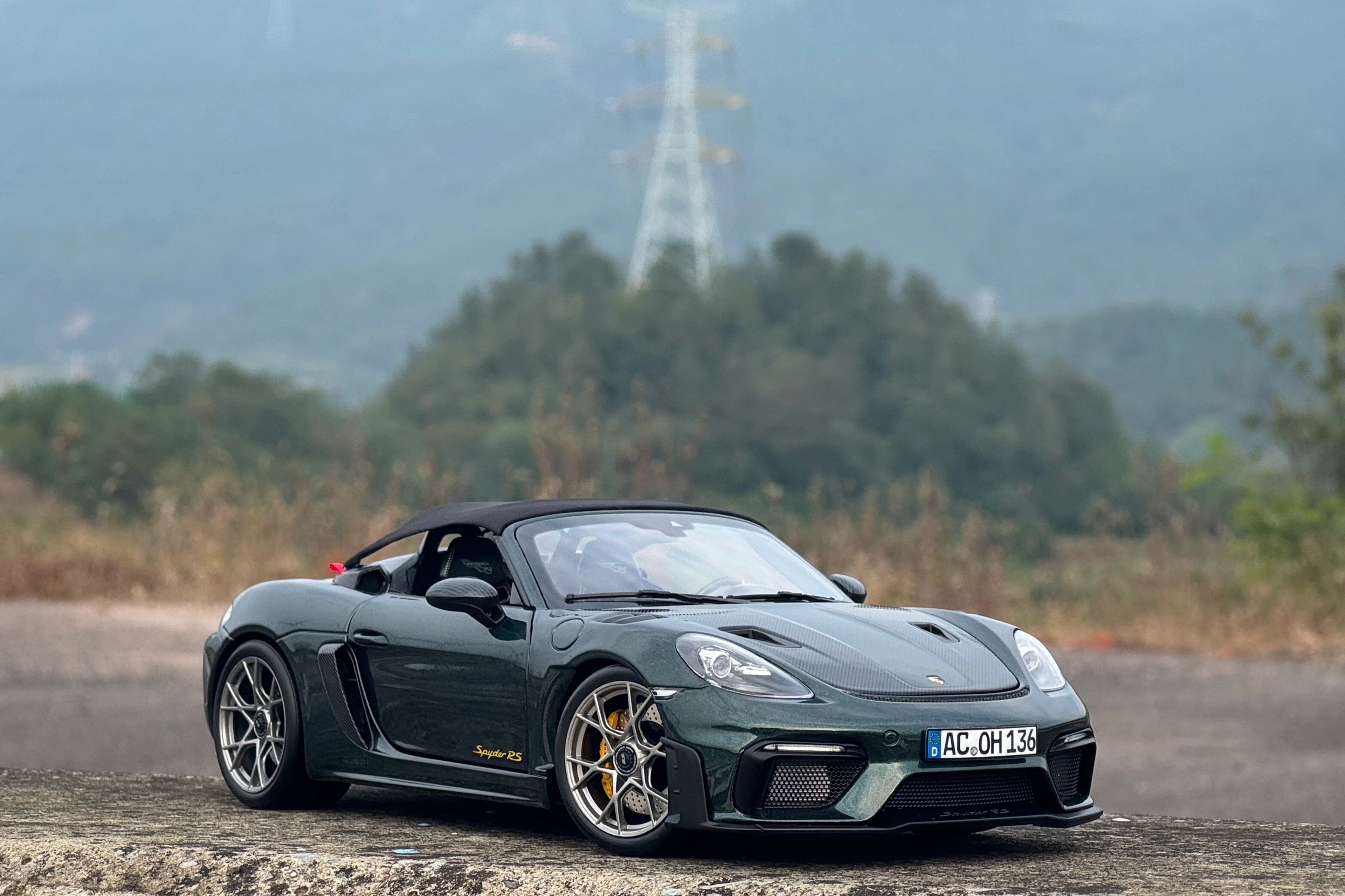 Norev Porsche Spyder RS Covertible Roof Top